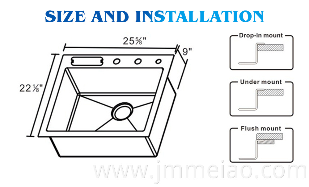 Topmount Sink